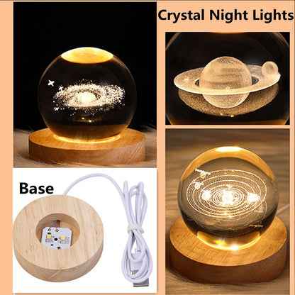 Unique 3D Crystal Ball Lamp