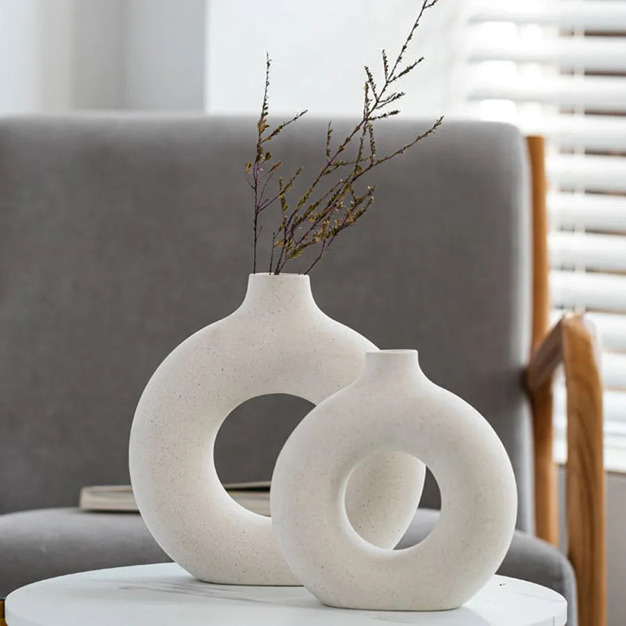 Nordic Vase Circular Hollow