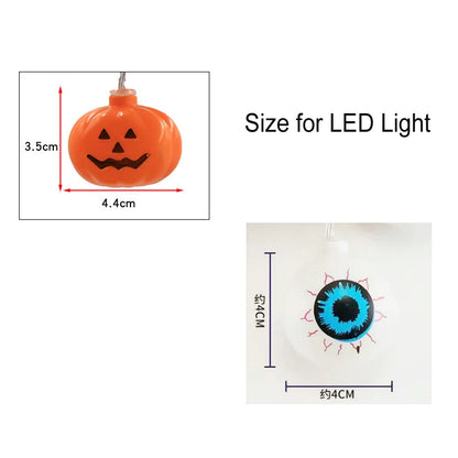 3 6M Pumpkin Horror Eyeballs LED